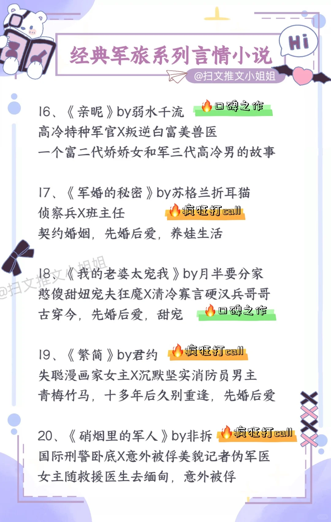 经典好看的军旅言情小说