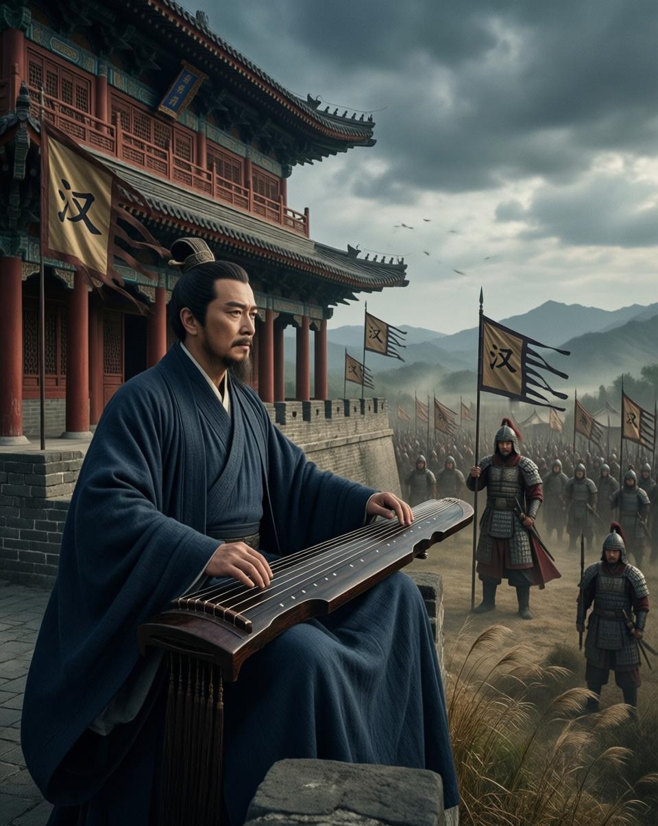 “空城计”的默契共赢

空城计的典故里，说司马懿是被诸葛亮的琴声“吓退”的，以为