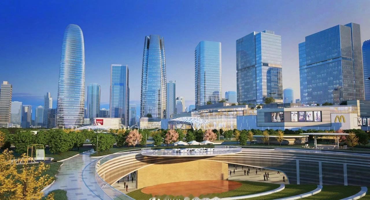 / ◌滨海新城CBD最新效果图，超高层已全部出地面