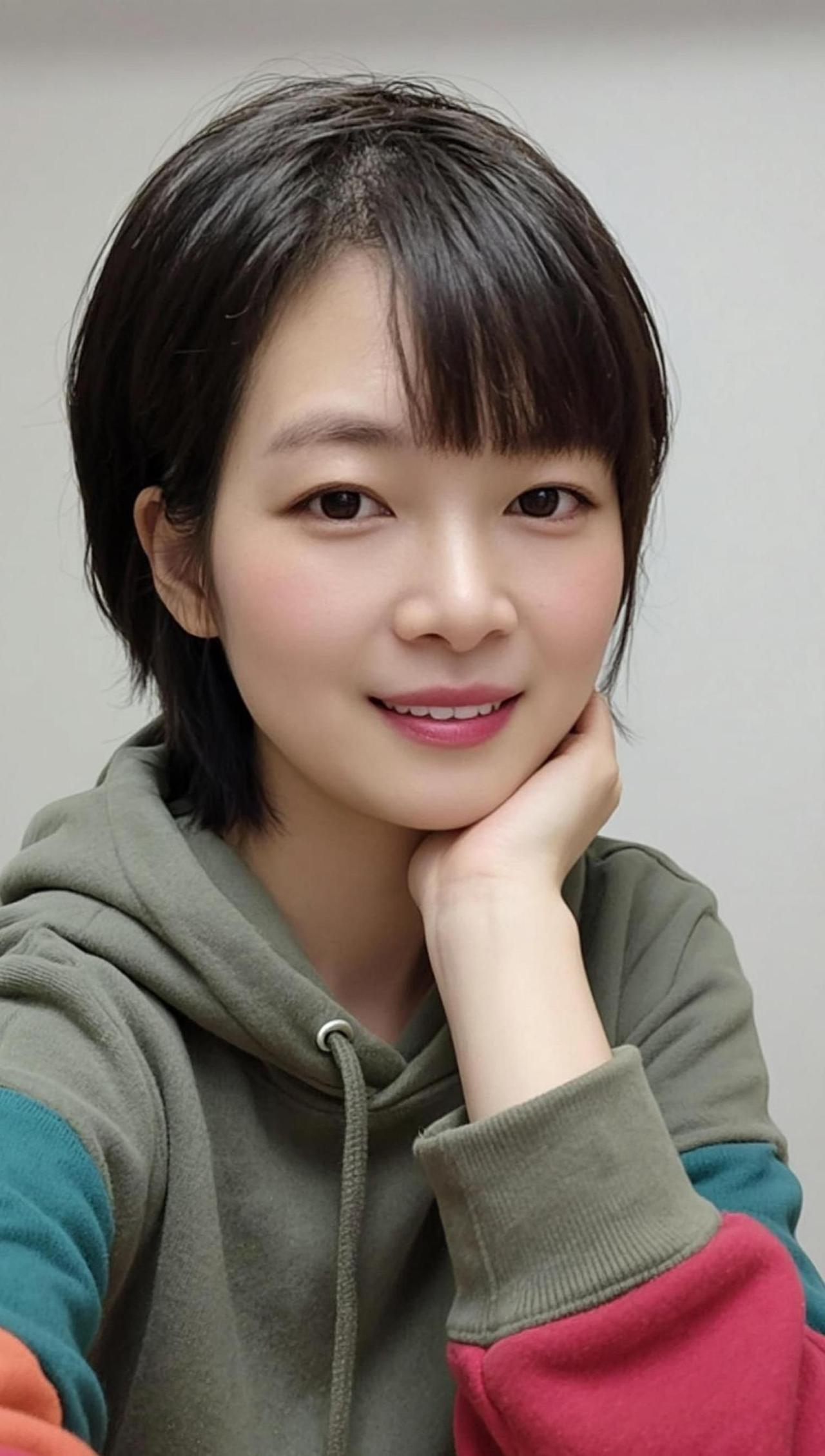 AI短发自拍 热门 日常分享穿搭 我要上热门🔥