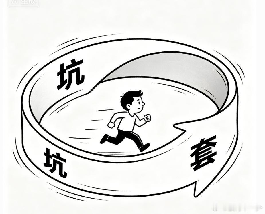 总结大数人炒股的一生，就是从这个坑跳那个坑，从这个套钻进那个套，在坑里跳来跳去，