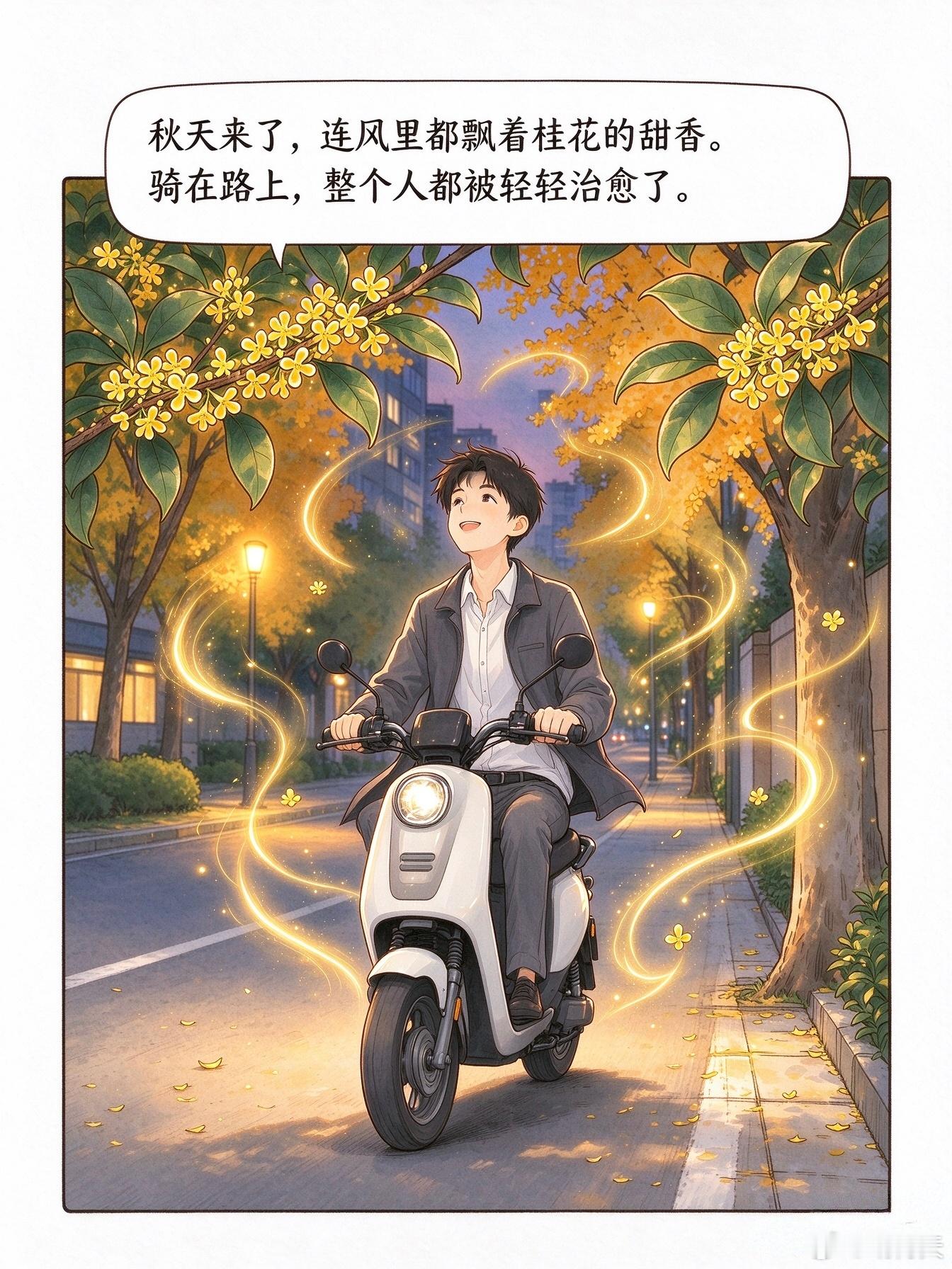 秋风起，桂香扑面而来秋天 ​​​