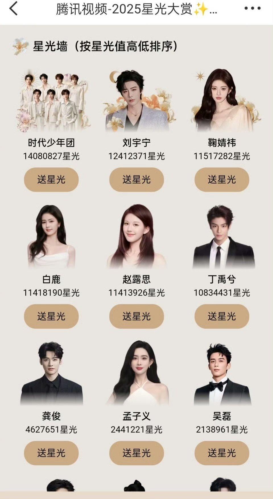 鞠婧祎星光大赏星光值排名第三鞠婧祎星光大赏星光值排名top3 排名更新！鞠婧祎星