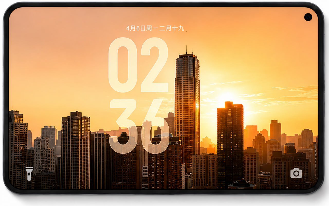 小米 HyperOS 4 全新锁屏界面，带有堆叠通知好听点叫与时俱进，难听点叫生