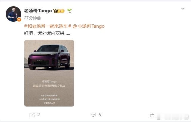买大车用紫色奇怪么？我觉得一点都不奇怪，买大车选紫色反而是一个非常有品位、非常惊