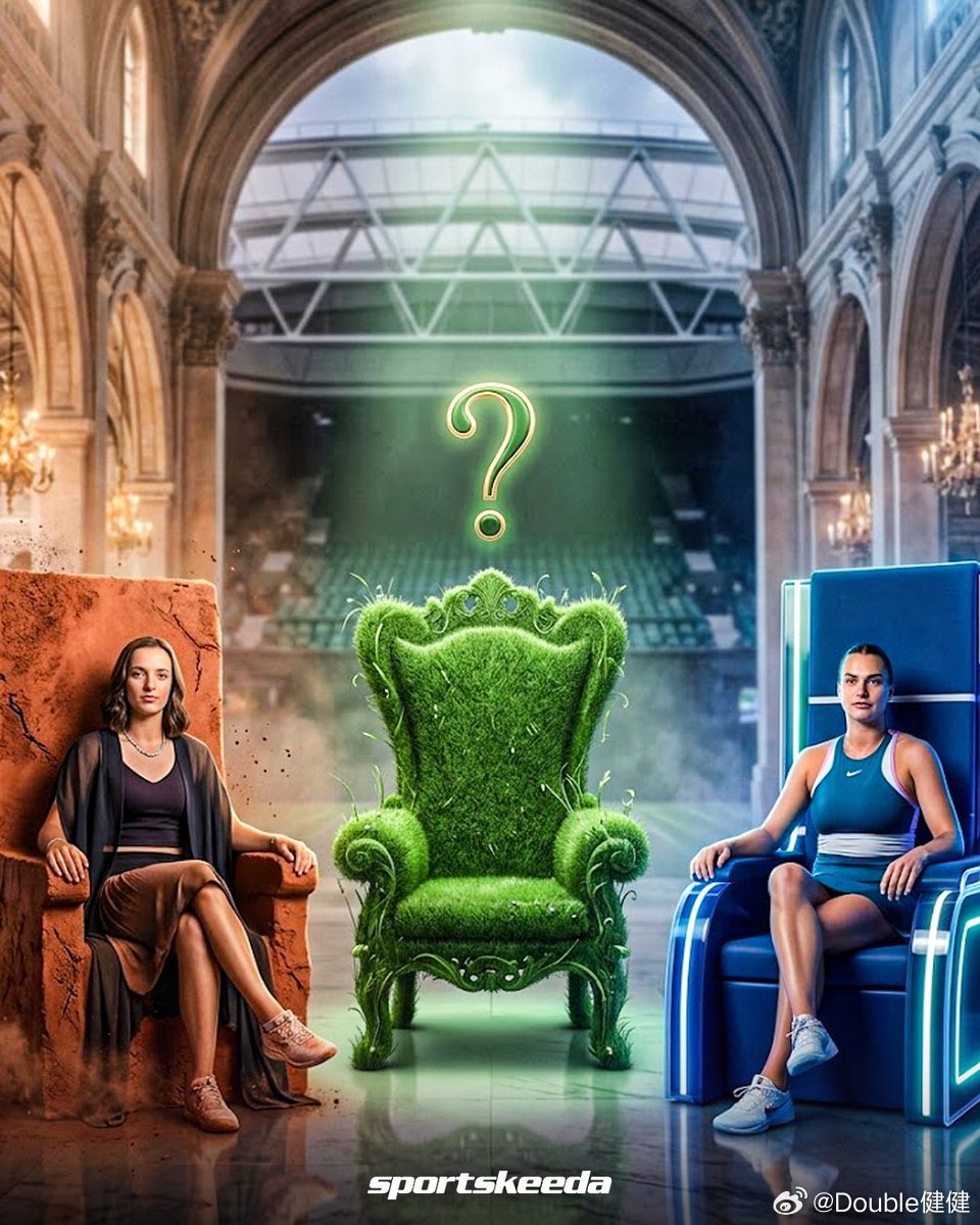 现役红土女皇：斯瓦泰克🇵🇱硬地女皇：萨巴伦卡🇧🇾草地女皇是？wta红土撒