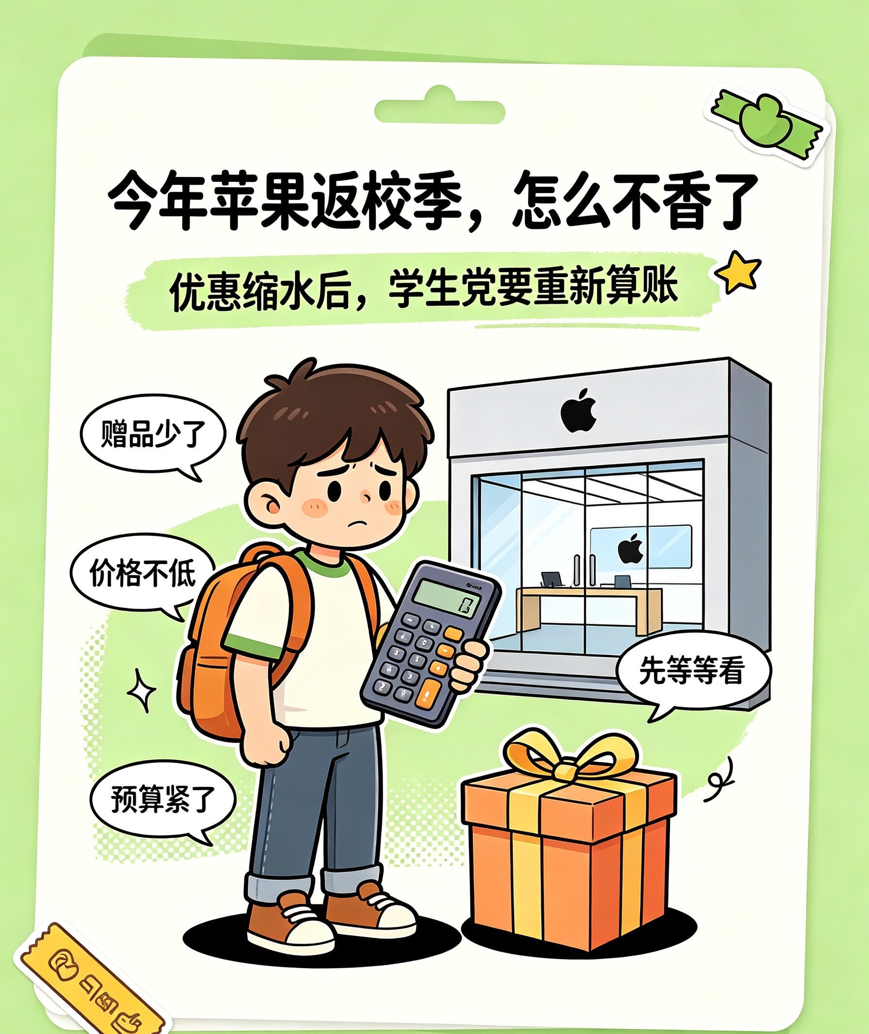 26年苹果返校季活动缩水 不是吧，本来前段时间苹果Mac和iPad的产线就已经提