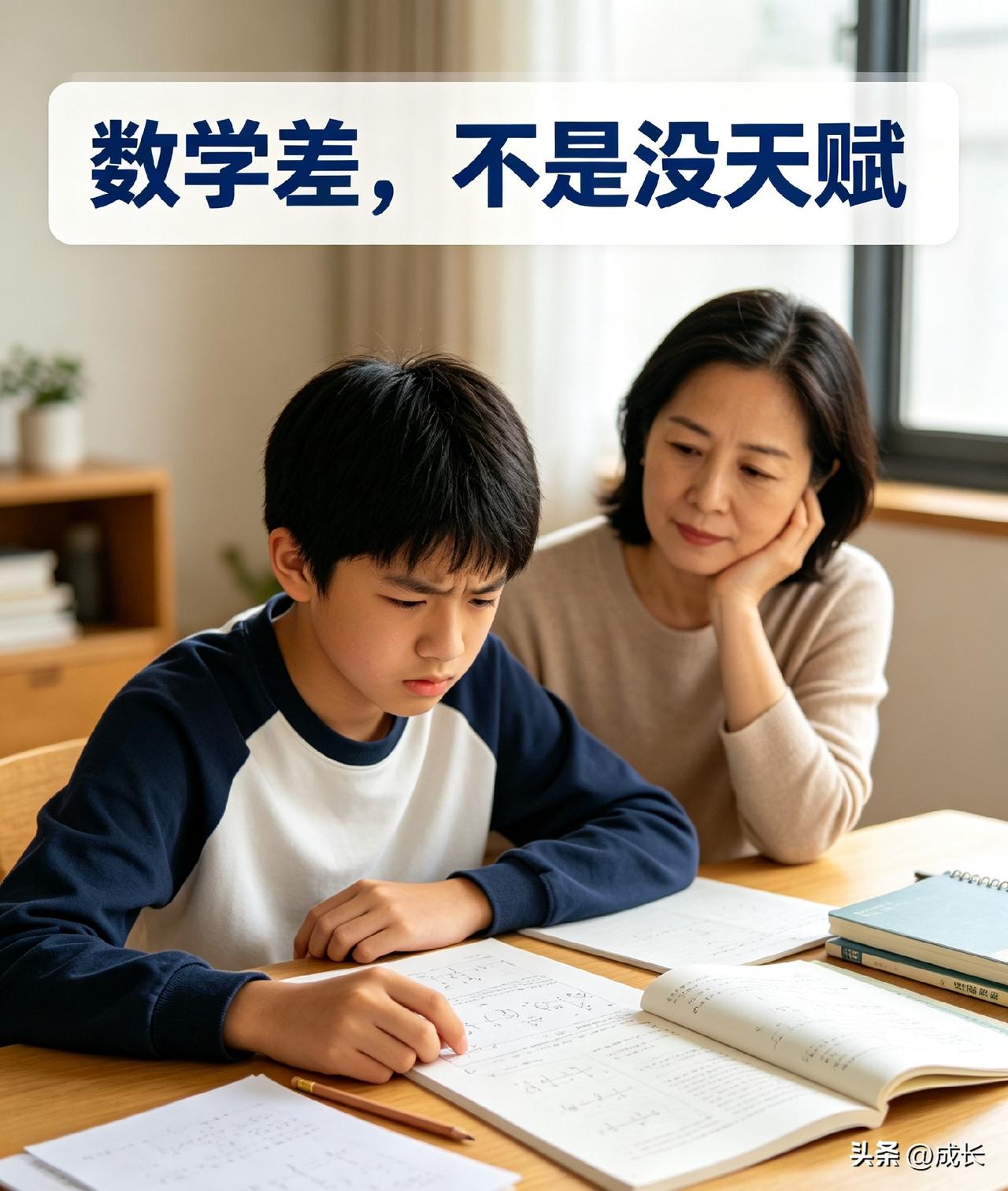 初中数学比较差，如何逆袭？不少家长一看到孩子初中数学不及格，心里就慌了，认定孩子