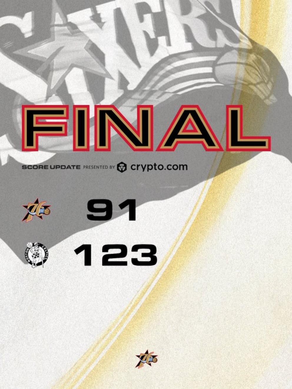 4月20日NBA季后赛战报（4场）：

76人81-123凯尔特人，总比分0-1