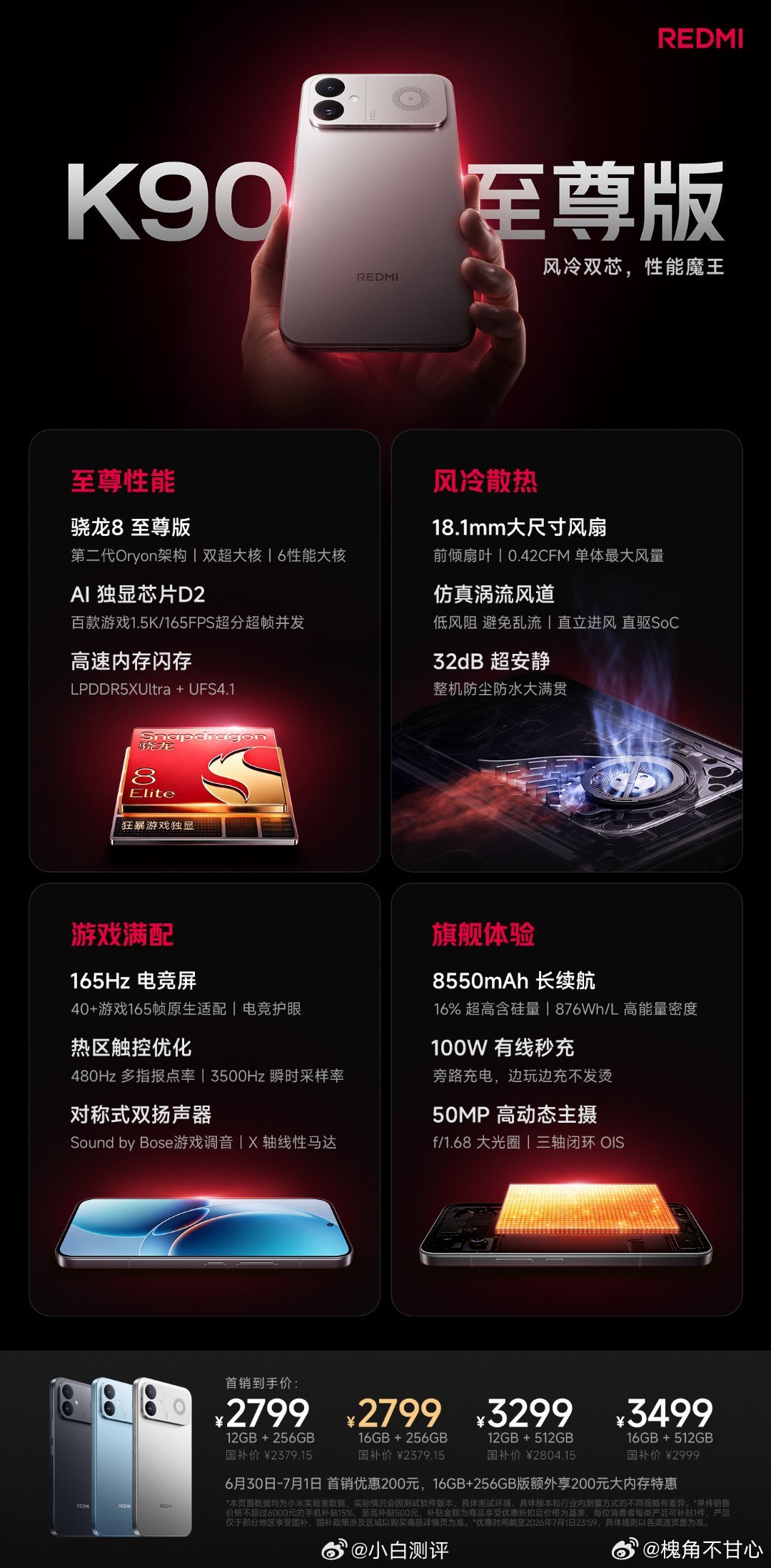 红米发布会今天Redmi K90至尊版的发布会大家都看了吗？感觉定价还是挺猛的，