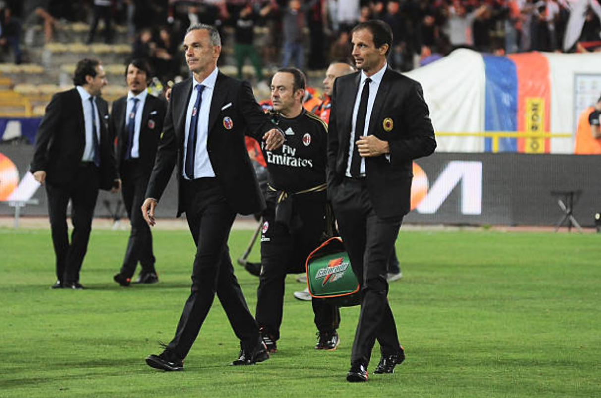 各项赛事皮奥利 vs 阿莱格里，2胜5平14负，来到AC米兰之后2胜2平保持不败