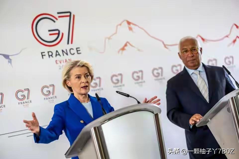 G7峰会召开前夕，冯德莱恩对外明确了欧盟对待伊朗制裁的态度，一点不绕弯子。欧盟不