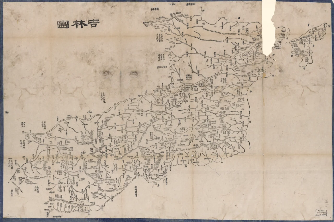 1864年吉林图 清代吉林省老地图