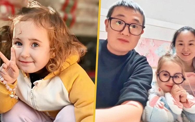 一对中国夫妇的女儿生来就有着金色的头发和蓝色的眼睛。DNA 检测证实孩子是他们的