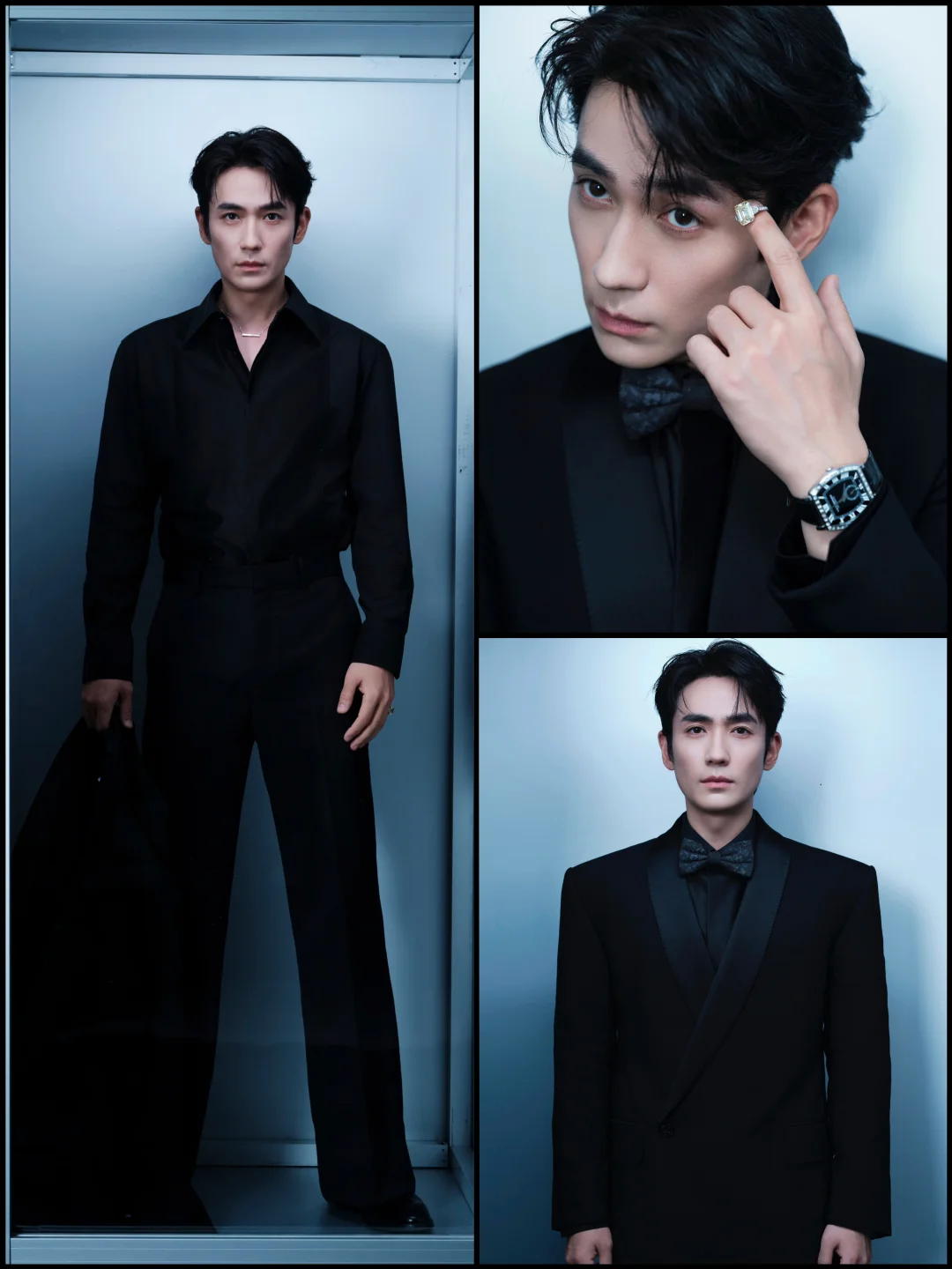 朱一龙黑色西服搭配Chaopard珠宝亮相金鸡奖