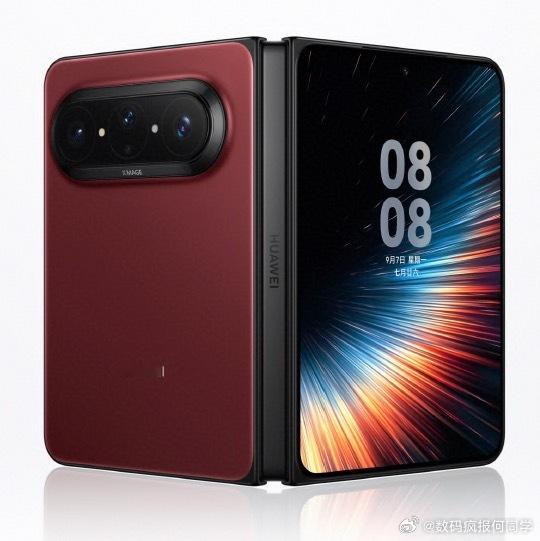 华为PuraXMax波尔多红波尔多红配色氛围感拉满，低调的奢华大气感扑面而来 ​