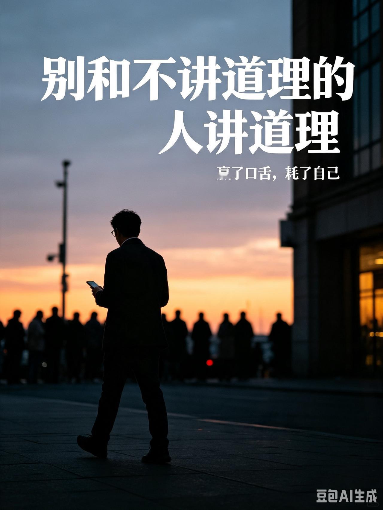 你有没有发现：越是喜欢跟不讲道理的人争辩，你的人生越不顺。
 
很多人活得累，根