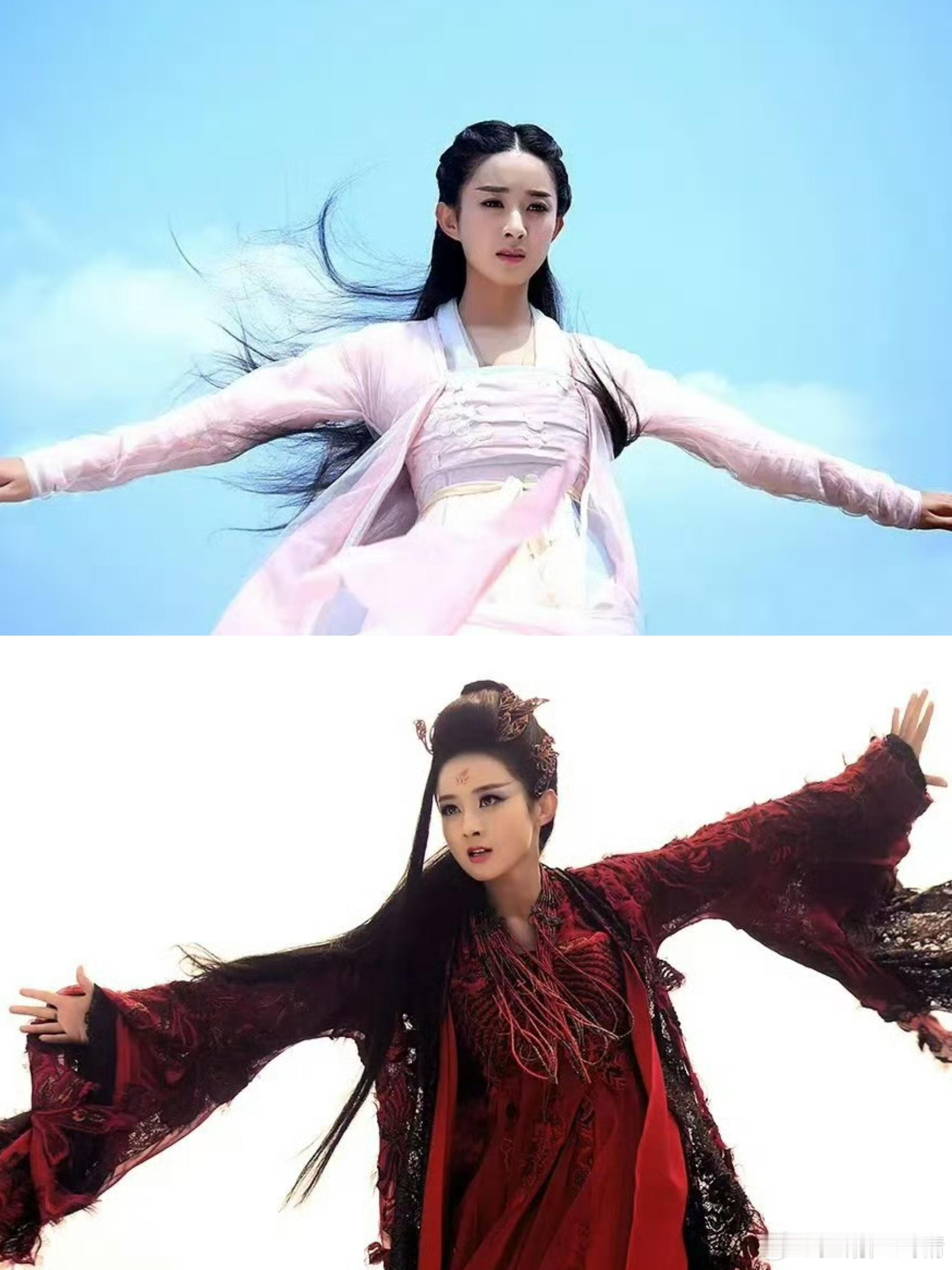 赵丽颖小骨长成师尊了我觉得花千骨从前期到后期的黑化造型都好看，没什么可吐槽的 