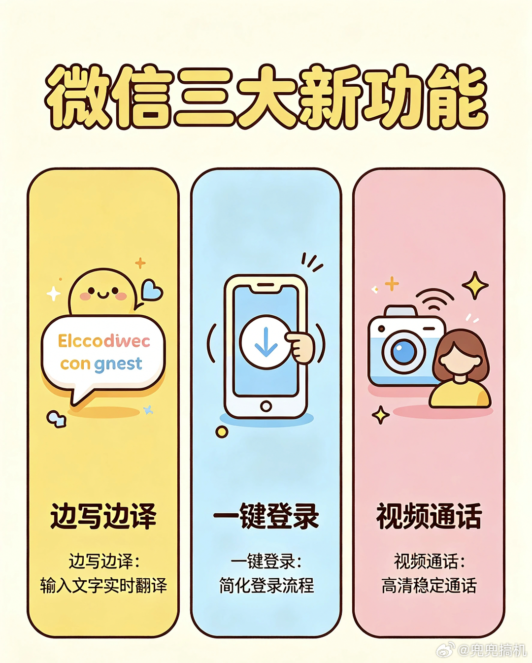 微信多项新功能里 手机号能一键登录了挺实用。每次给家里人换手机总要忘记一次密码，