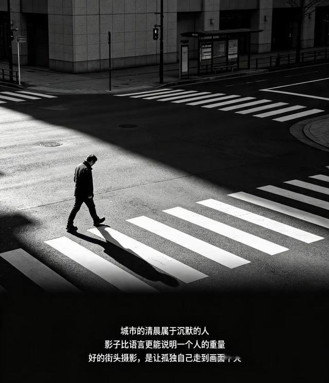 作品赏析。▶黑白影调，是剥离喧嚣后最诚实的城市独白▶街头摄影从不是抓拍人群，而是