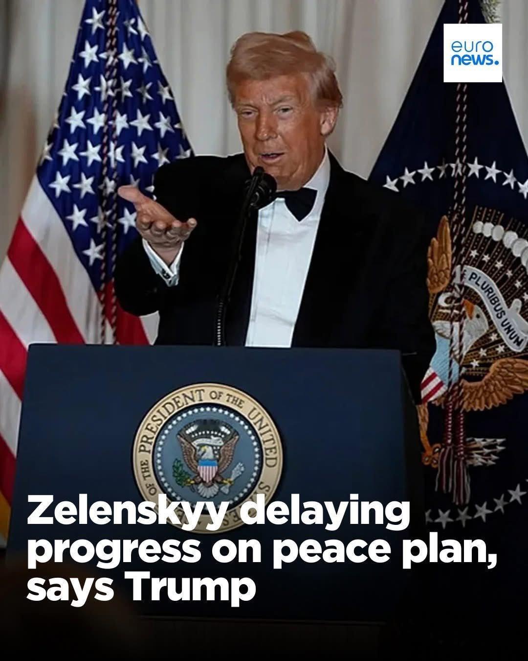 特朗普现在指责泽连斯基总统“还没准备好”签署他所谓的和平计划——而泽连斯基据说甚