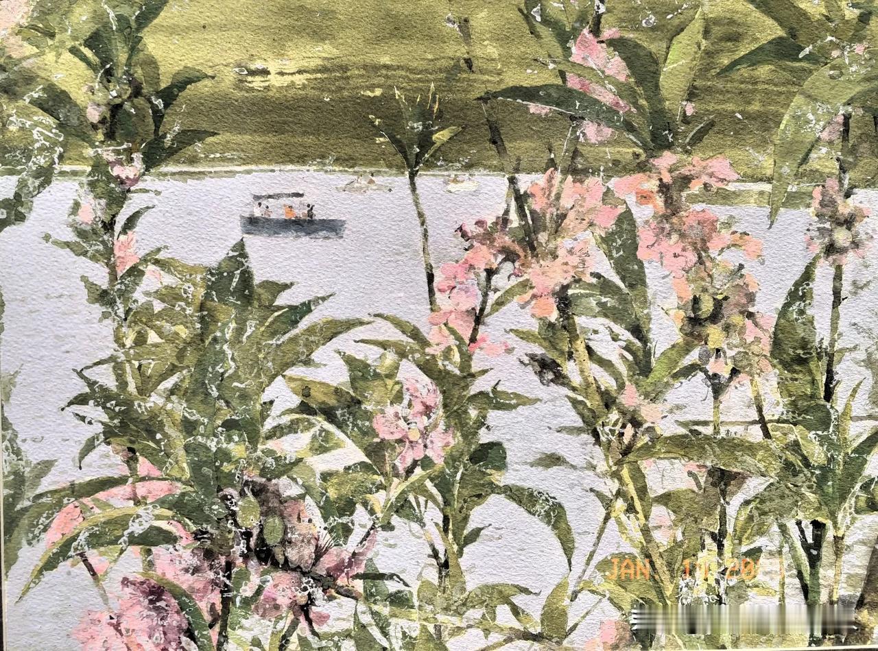 美术馆的几幅水彩画，与大家分享。
水彩