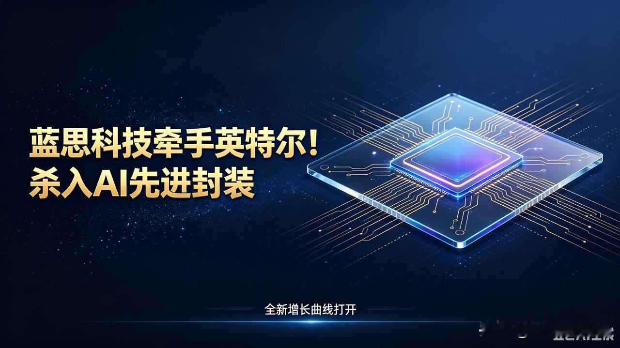 突发重磅！蓝思科技牵手英特尔，杀入AI先进封装核心赛道，第二增长曲线打开
 
很