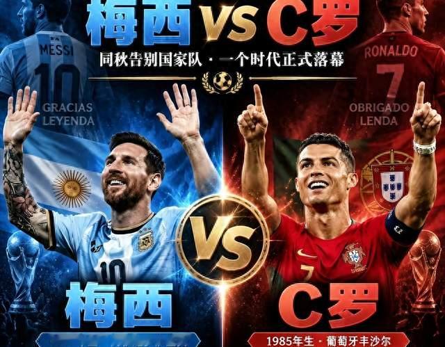 梅西和C罗谁在蹭热度？一个球王享受谢幕掌声，另一个却要求重罚