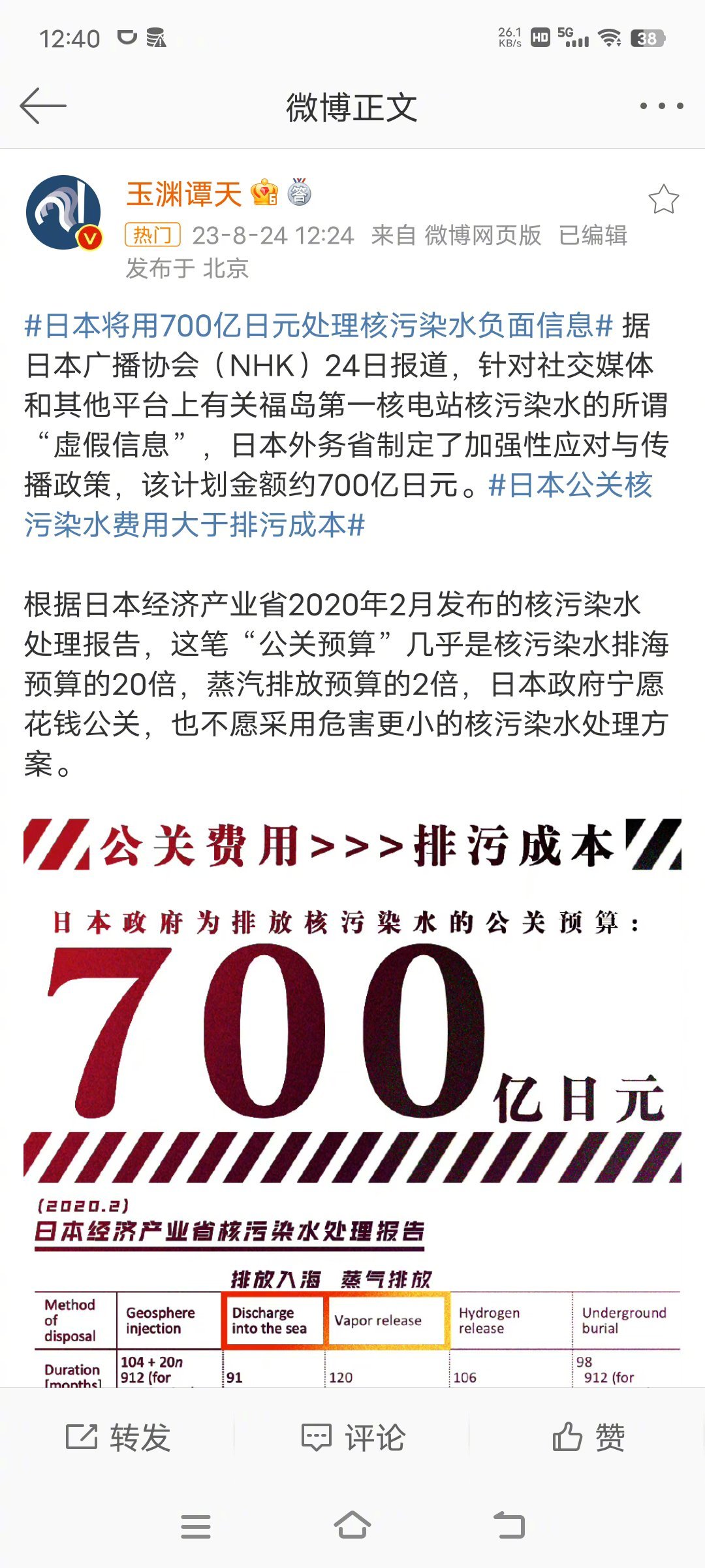 一些中国的公知、亲日教授、营销号、网络水军，应该是拿到这笔公关费了。 ​​​