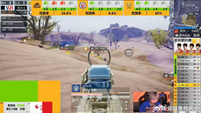 4AM三局两鸡LGD猫猫独狼穿二MVP热烈恭喜4AM和平精英分部🎊PEL春季赛