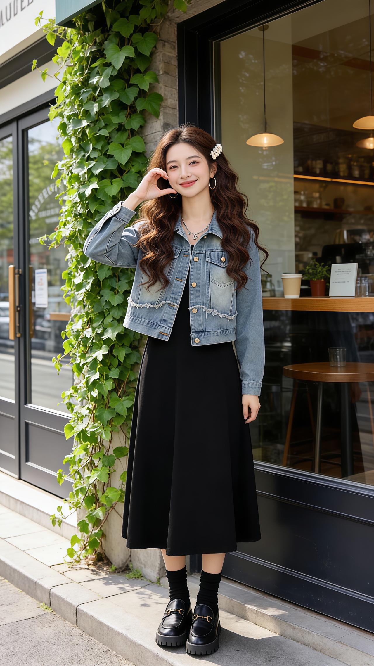 减龄短款牛仔外套洋气减龄 牛仔外套