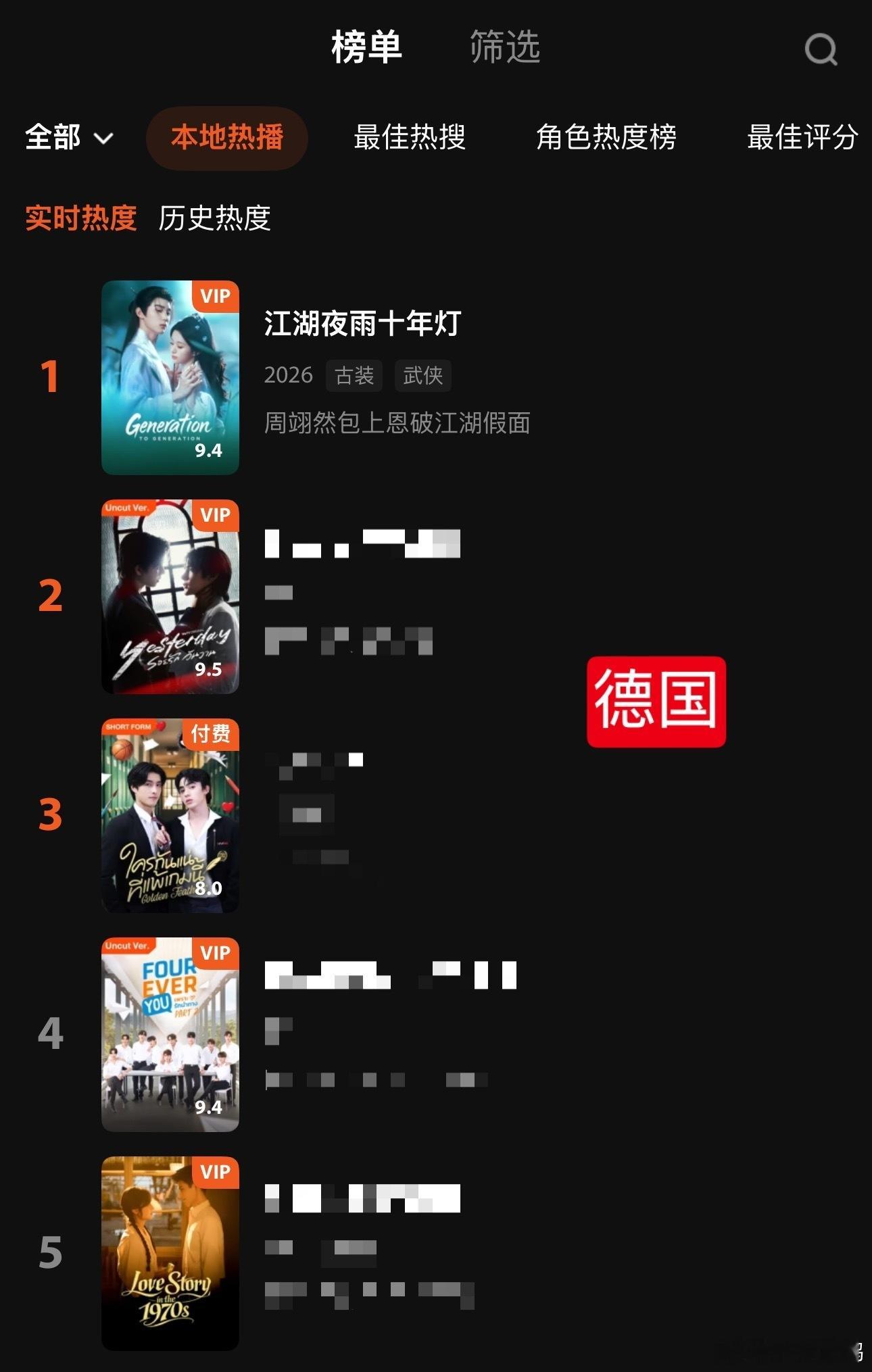 江湖夜雨十年灯海外人气 《江湖夜雨十年灯》能在海外这么火不是没道理的！紧凑刺激的