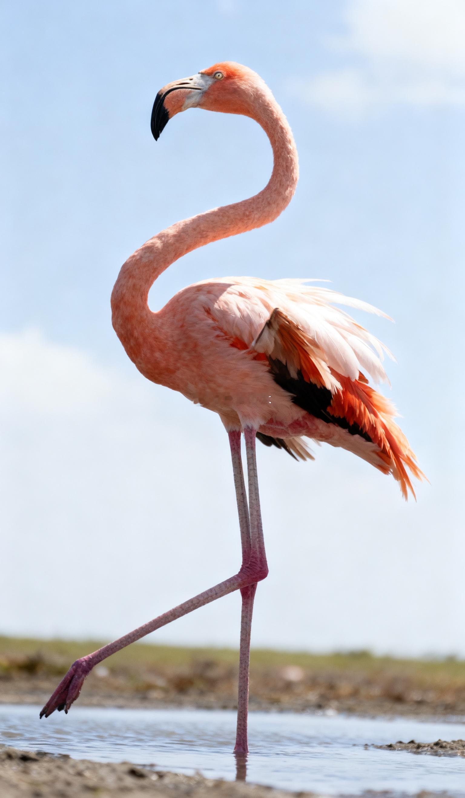 火烈鸟也叫红鹳，是地球上特别古老的一种鸟，祖先在4000万年前就出现了。它们全身