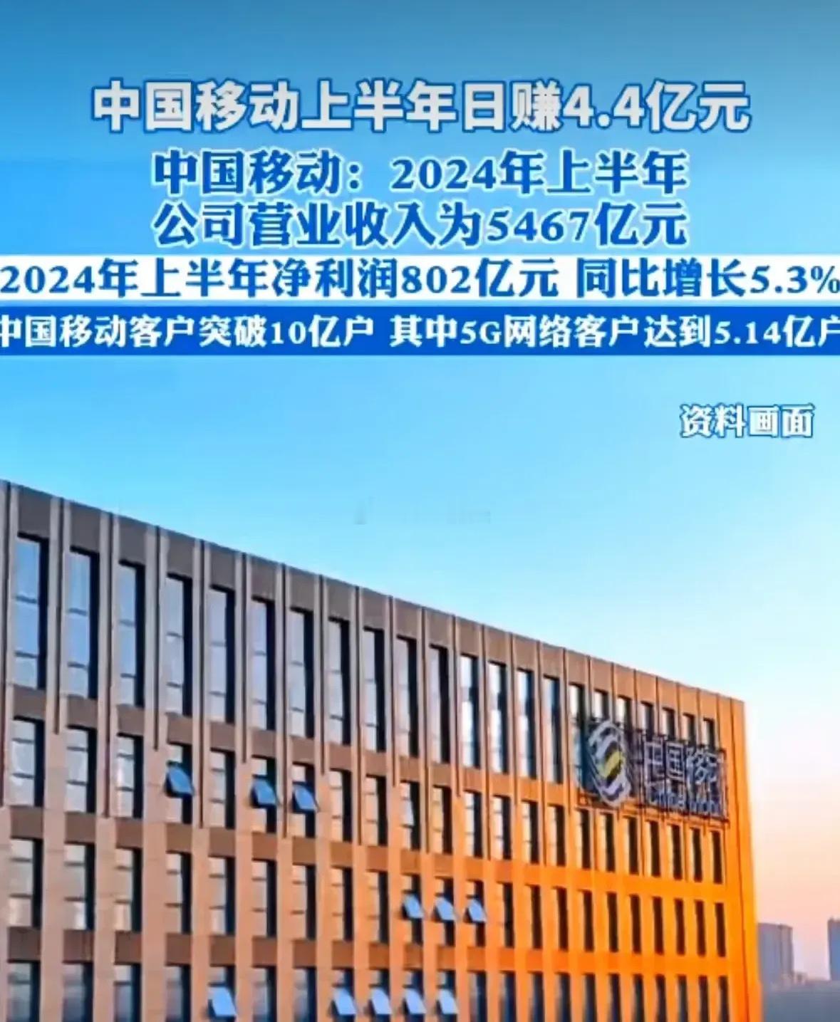 中国移动发布半年报，有“5 个没想到”！#中国移动上半年净利润802亿元##中国