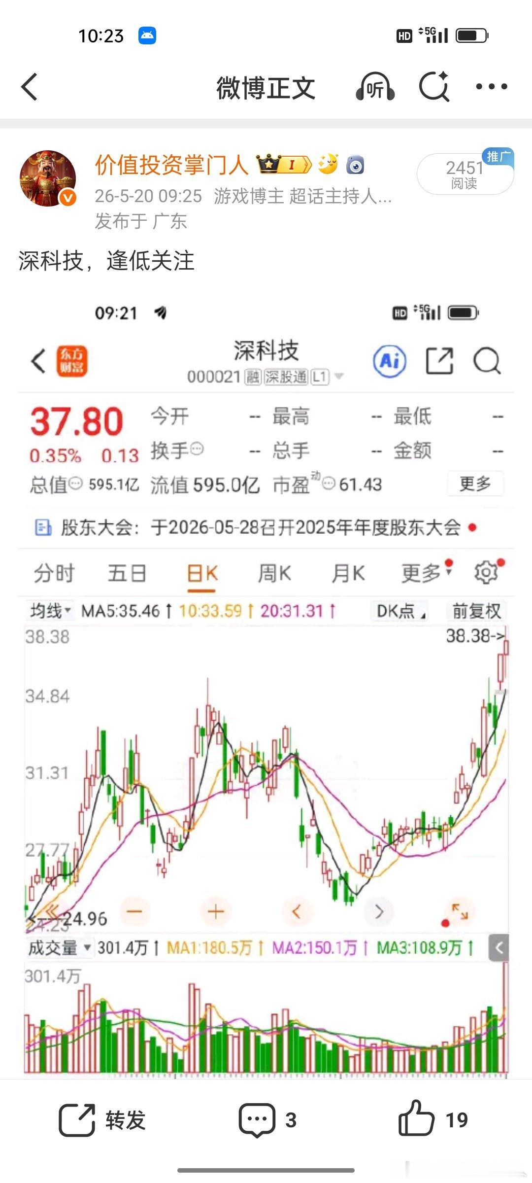 别看今日小涨，深科技暗藏主力吸筹，HBM核心标的后市大有可为！ 