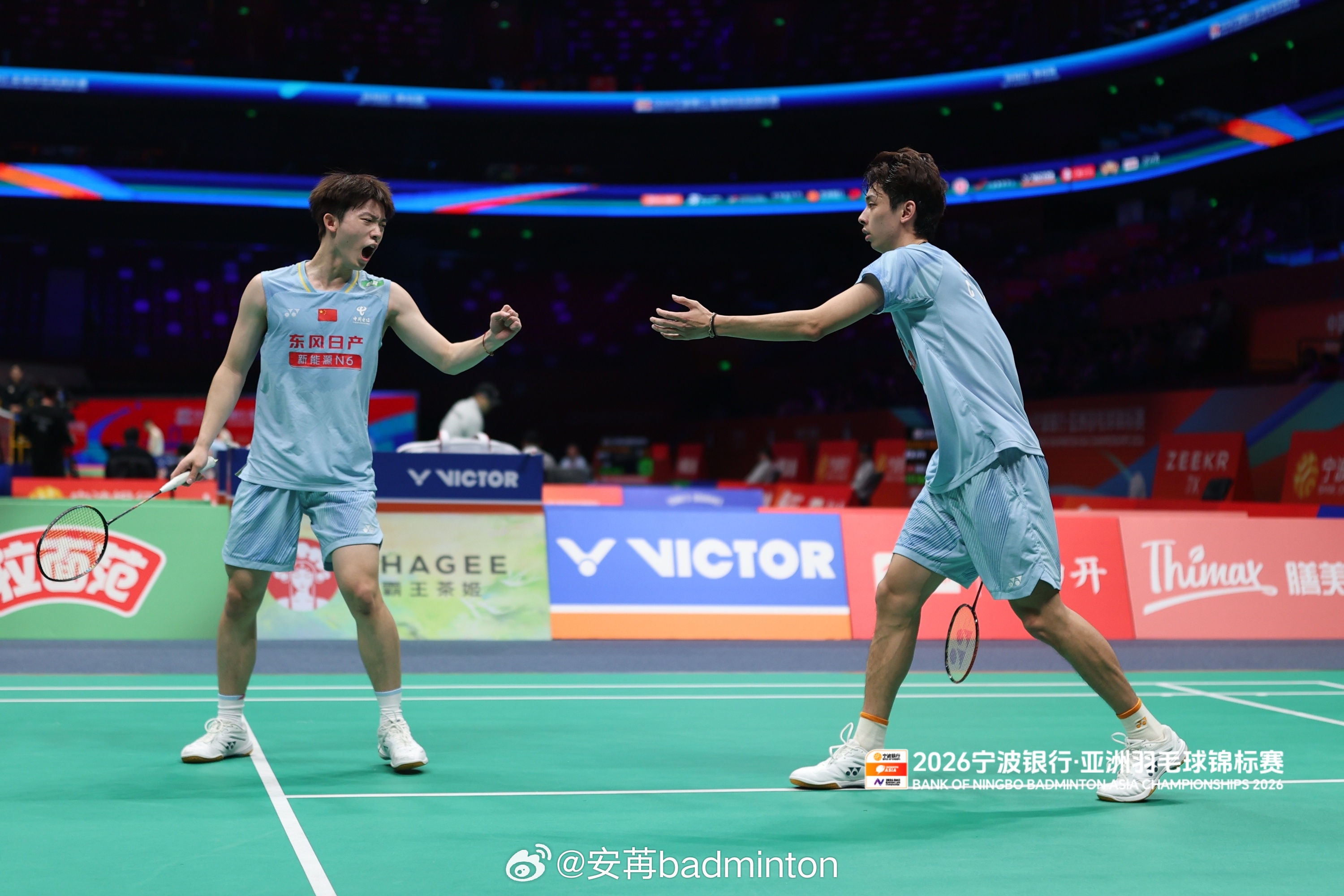 【赛后采访🎤】：胡珂源/林祥毅：首次参加大赛要展现出自身特点Q：第一次参加亚锦