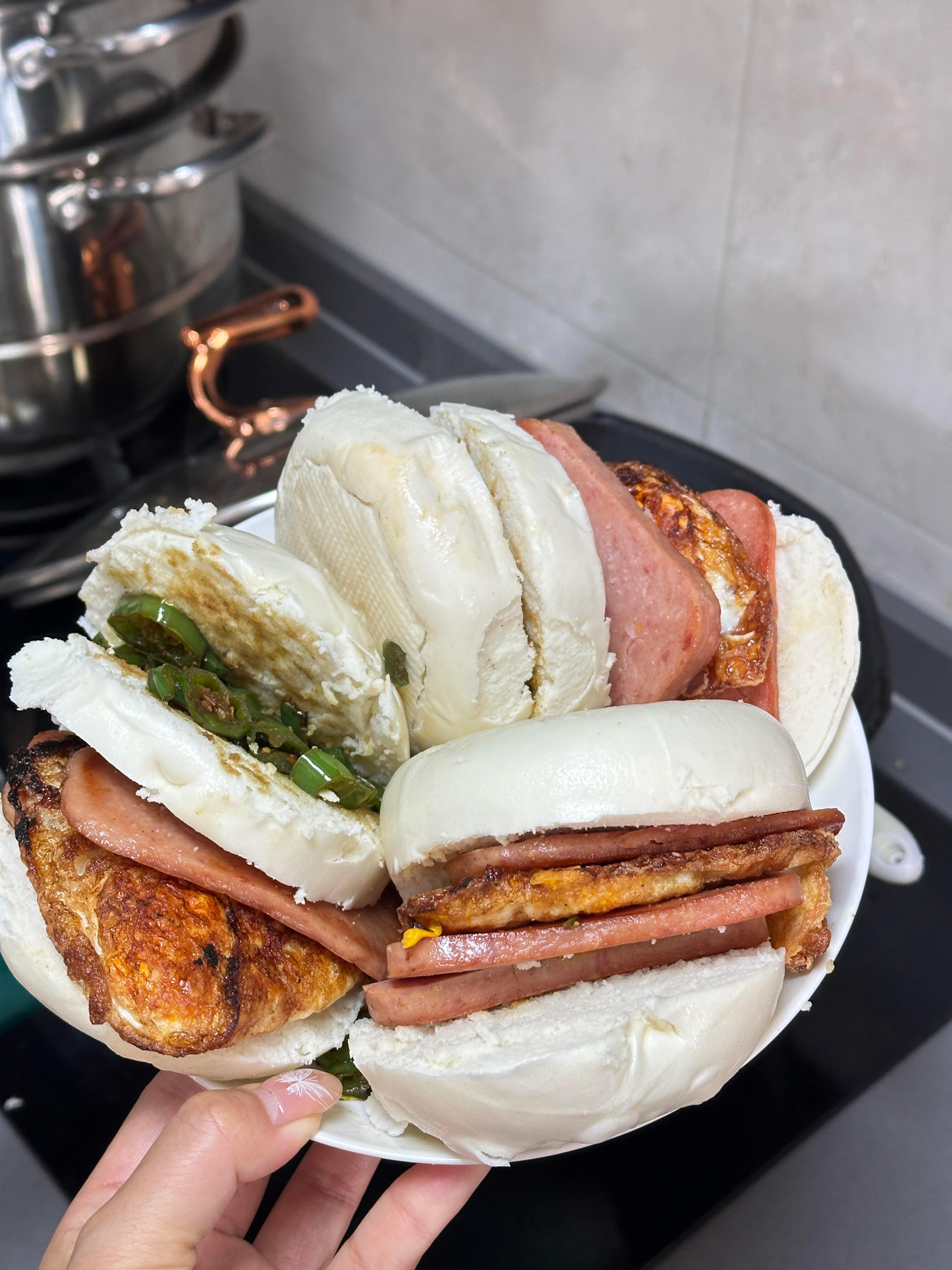 中国人的馒头汉堡🍔 