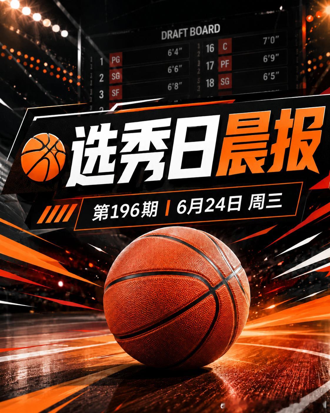 🏀选秀日晨报 第196期｜6月24日 周三Stein选秀日补充内容：网页链接据