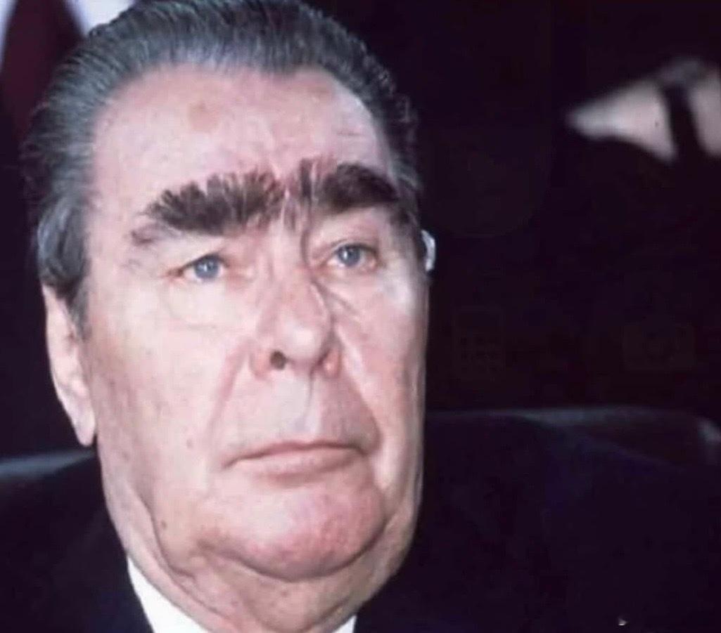 ❗️ 列昂尼德·勃列日涅夫标志性的浓密眉毛是他最广为人知的外貌特征之一，也成为那