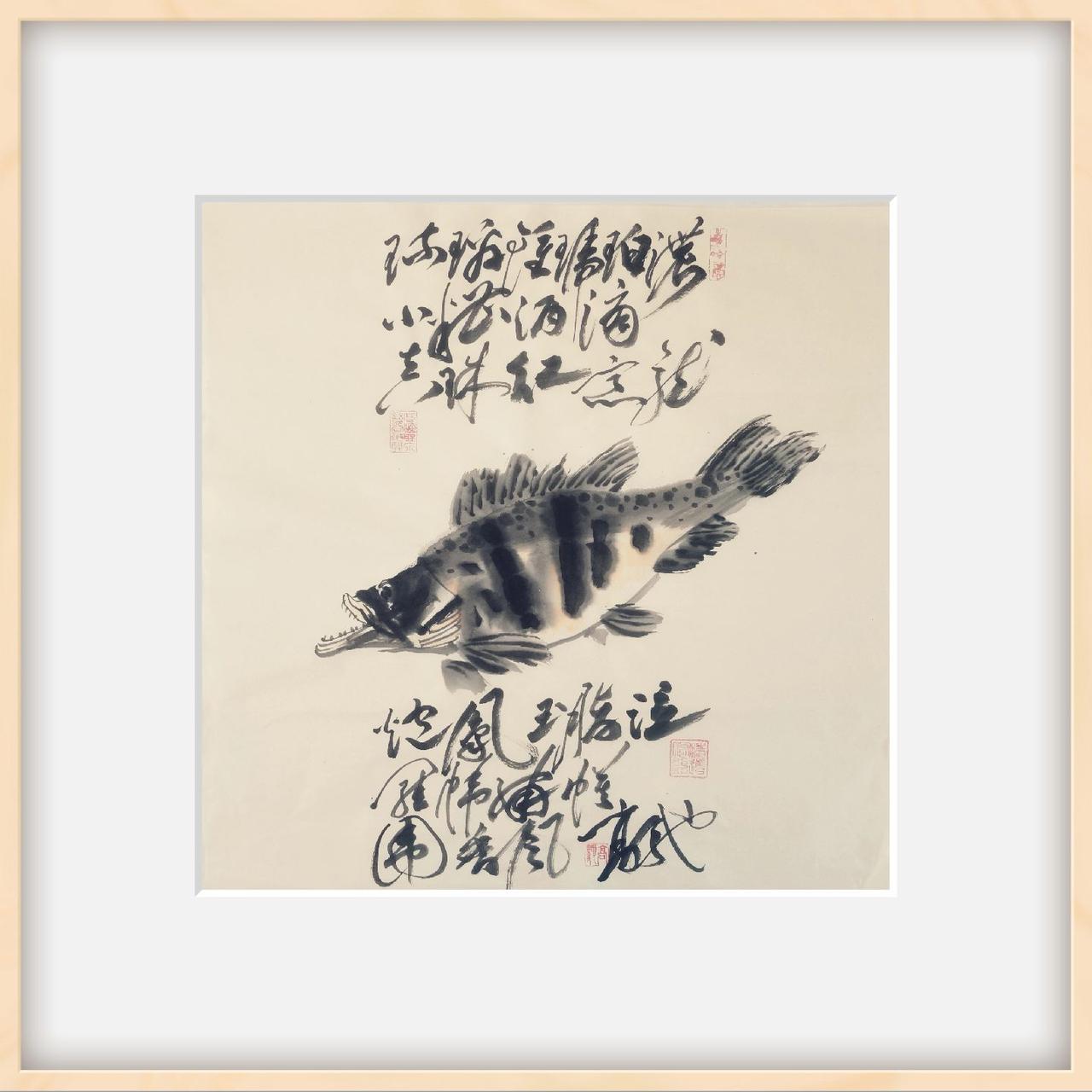 鳜鱼别称鳌花鱼桂鱼（贵余）
不喜群居以活鱼虾为食
富鳜有鱼名鳜珍肴
任致《高驰书