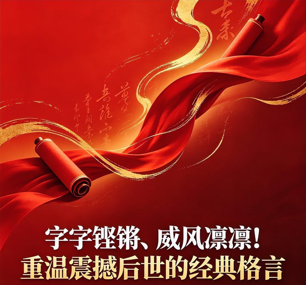 字字铿锵、威风凛凛！重温毛主席震撼后世的经典格言
 
毛主席威风凛凛格言有哪些
