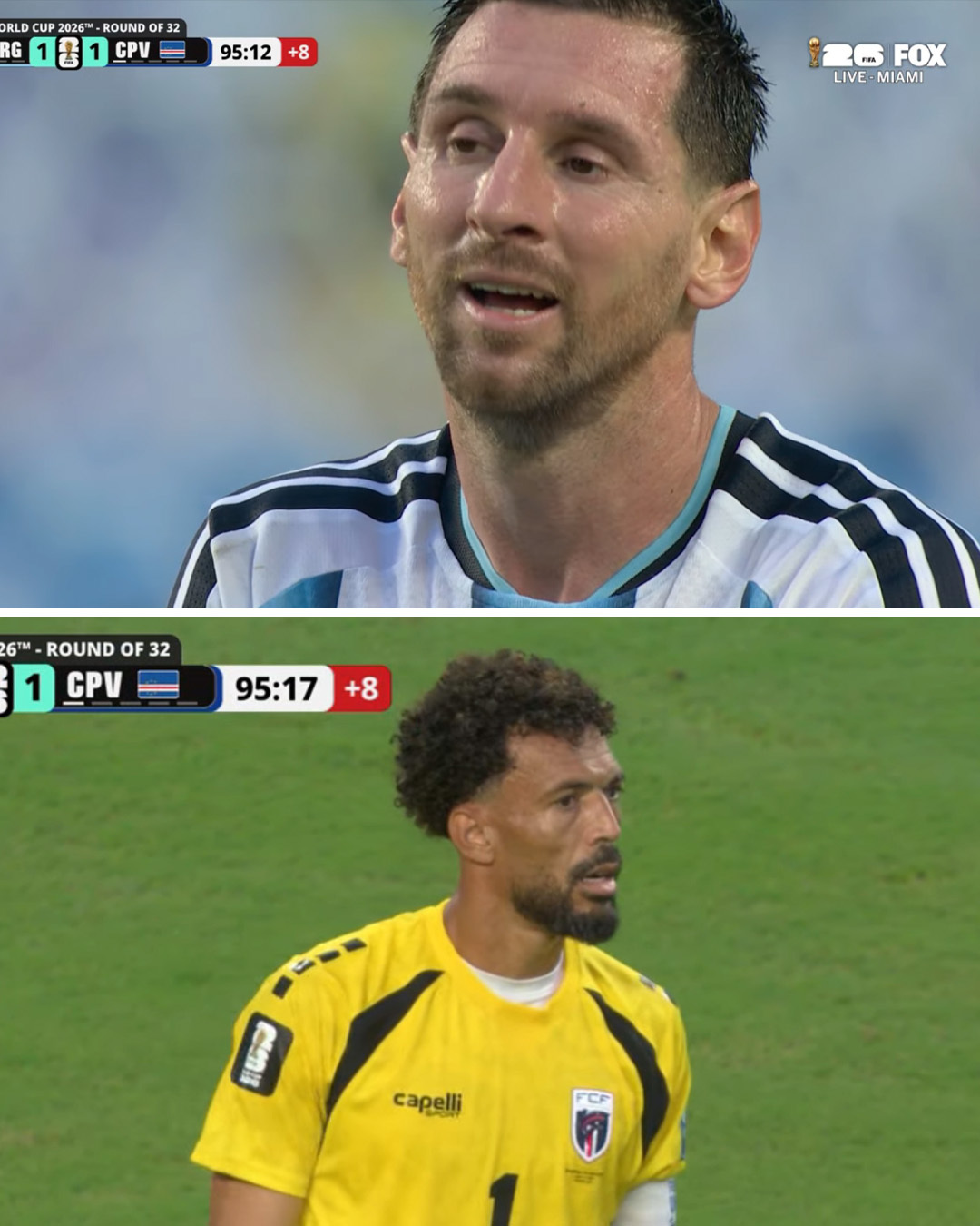 两队1-1进入加时了……阿根廷vs佛得角