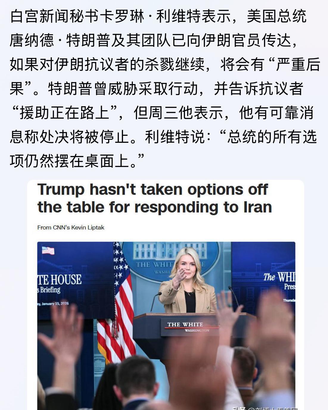 所有选项仍然摆在桌面上…伊朗俄乌战争