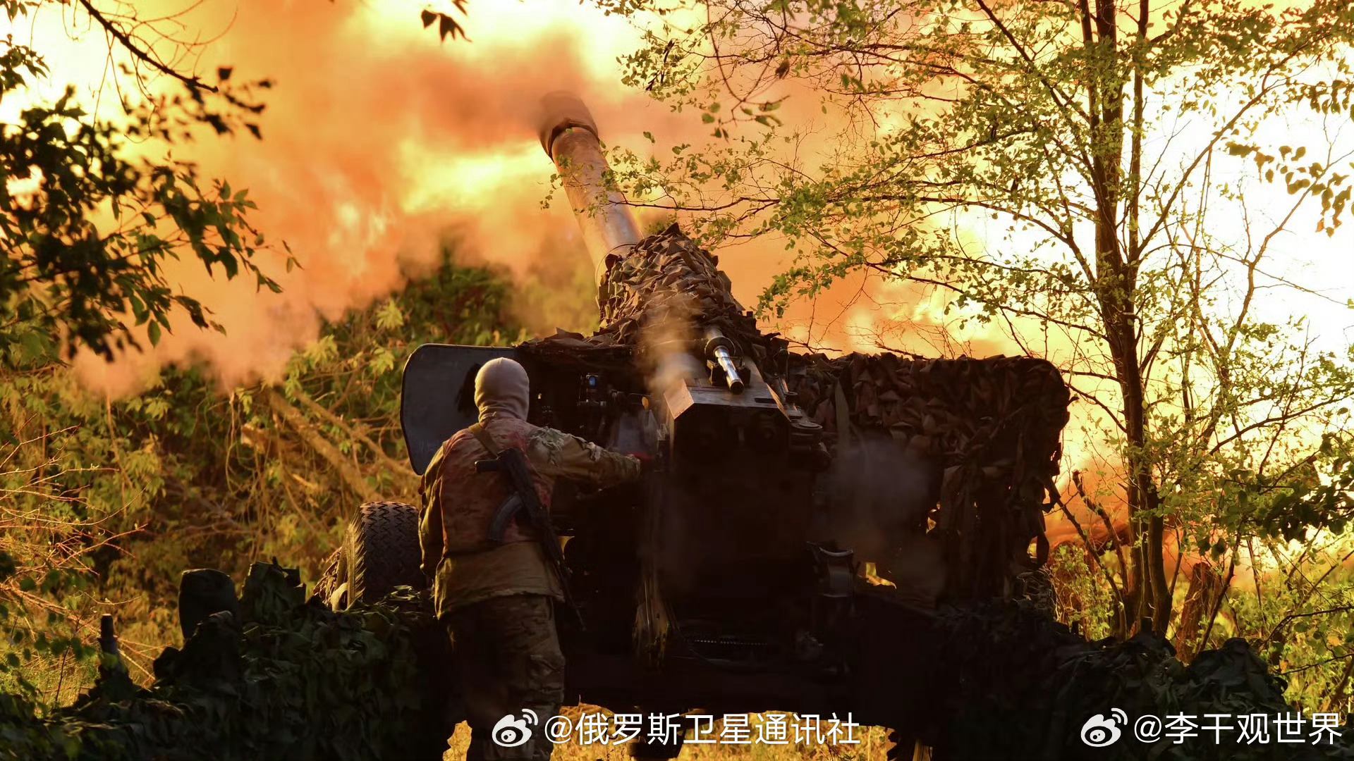 【俄国防部：俄“风信子-B”火炮在扎波罗热州摧毁乌军据点网络】俄罗斯国防部告诉记