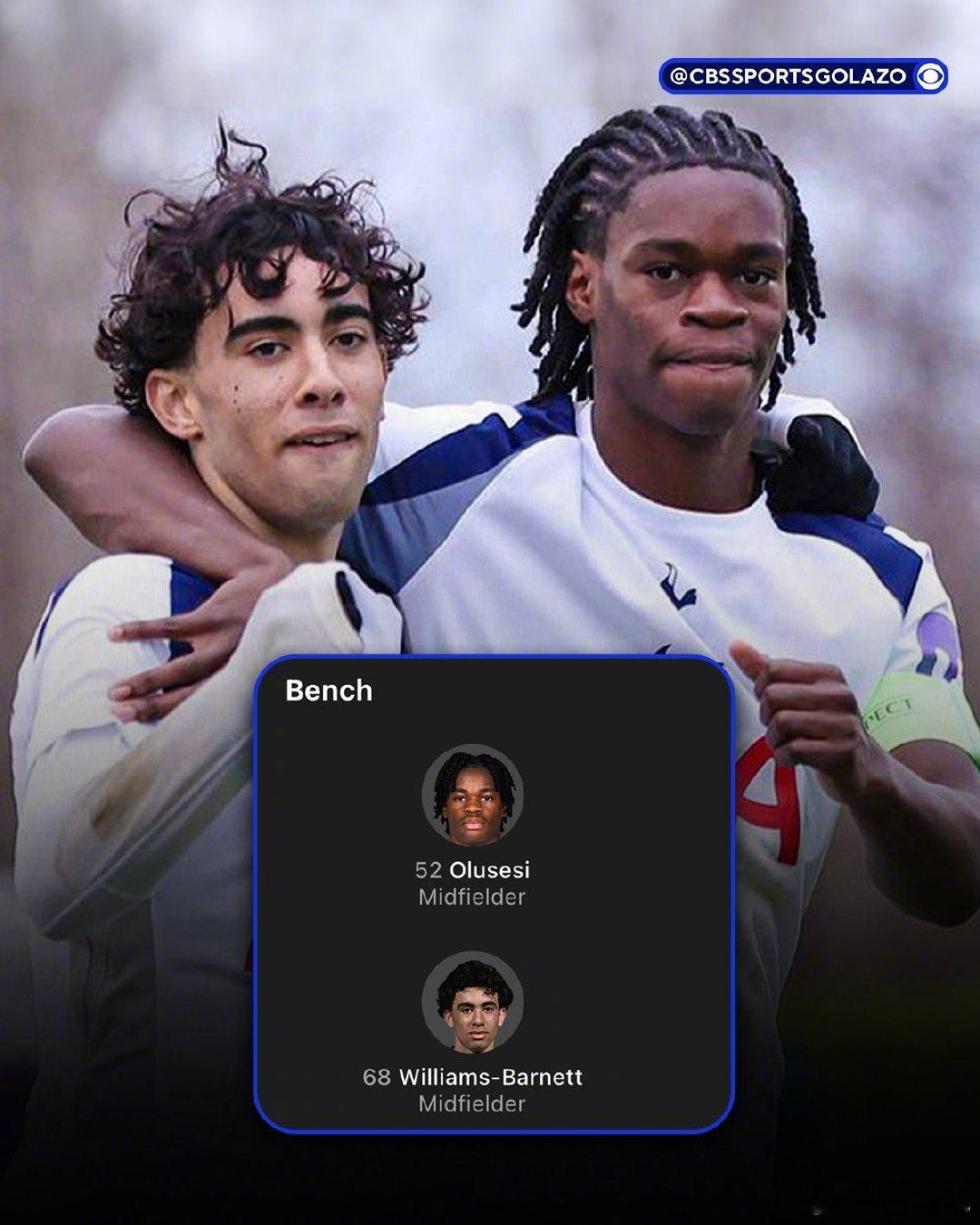 【天才少年】热刺的卢卡-威廉姆斯-巴内特（Luca Williams-Barne