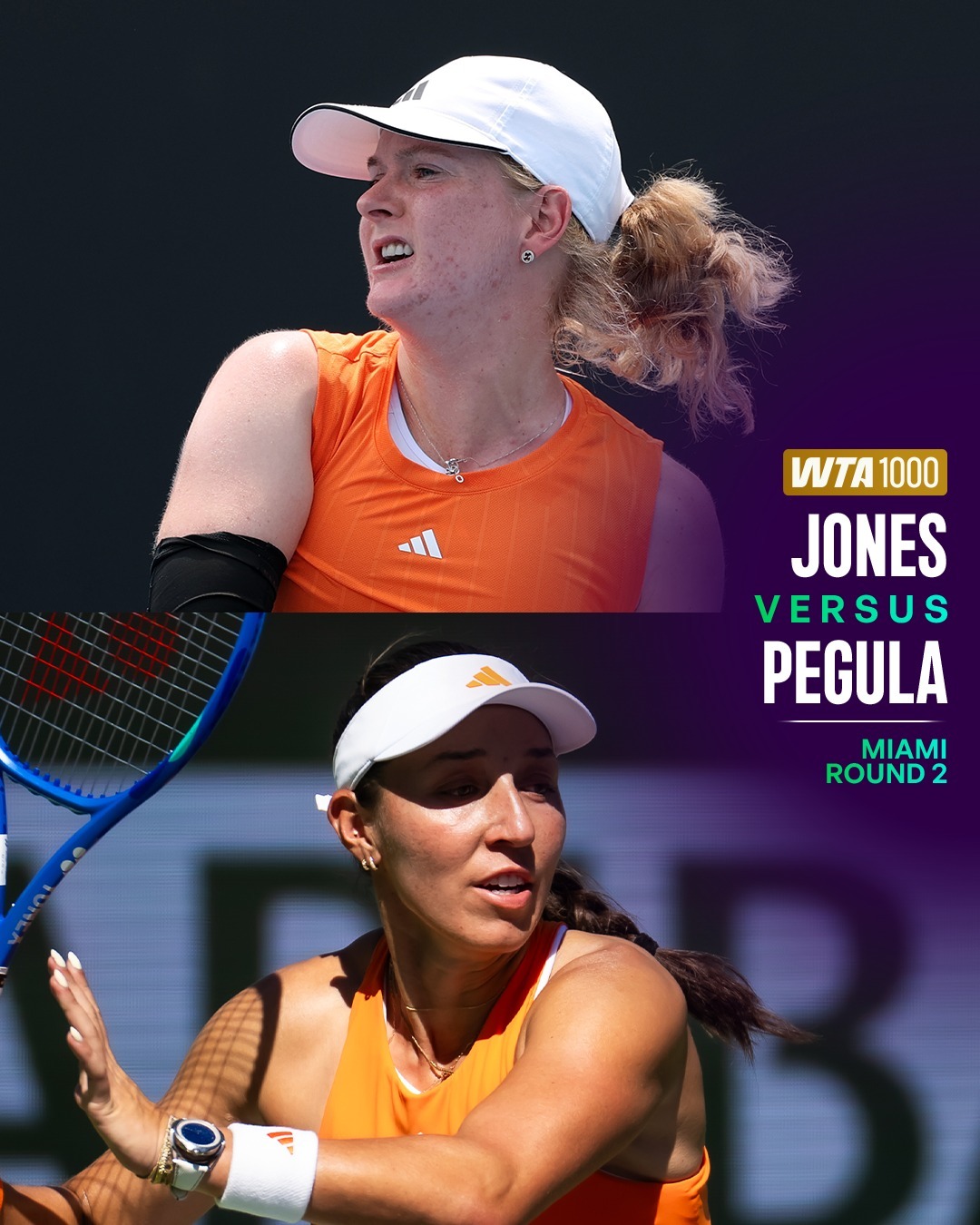 WTA1000迈阿密站第五比赛日即将开始⏳多位选手冲击16强席位，第二轮补赛也将