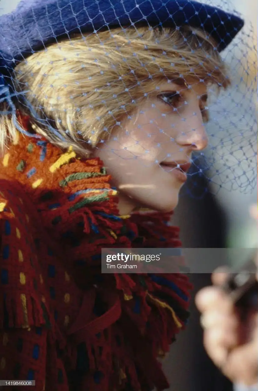 1982年的戴安娜王妃。