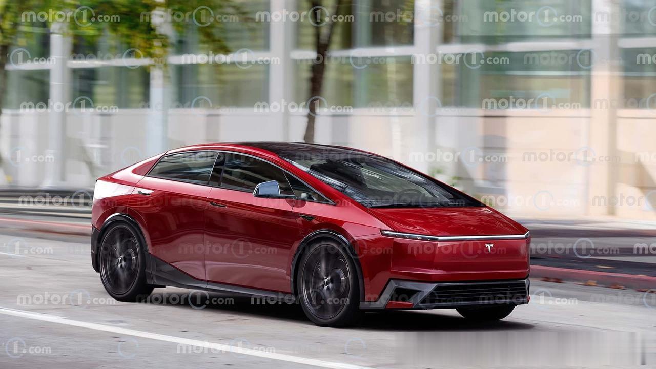 外媒根据最新发布的《马斯克传》中的信息，渲染出未来特斯拉售价2.5万美元的入门级