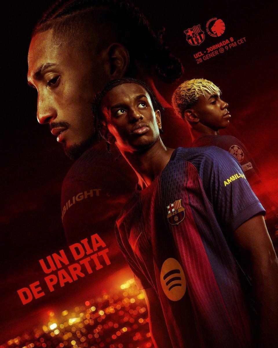 巴萨vs哥本哈根 比赛预告🆚赛事：欧冠联赛阶段第8轮⏰时间：1月29日04:0