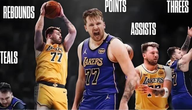 不敢想象，这才第9年，东契奇60+场次已经超过库里、詹姆斯、杜兰特，得分爆炸！